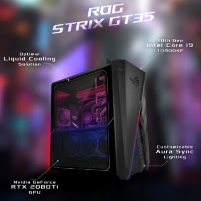 华硕推出具有第十代核心处理器的ROG Strix GT35游戏台式机教程