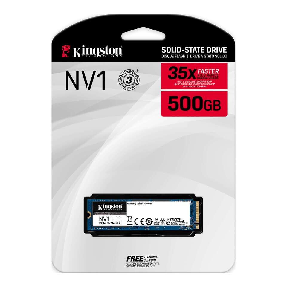 金士顿发布NV1 NVMe PCIe SSD