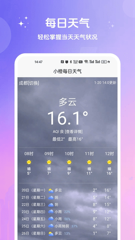 小橙每日天气 小橙每日天气