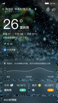 呱呱天气预报软件