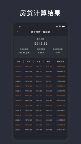 商业贷款计算器软件