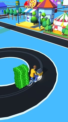 纸张运送自行车冲刺3D 纸张运送自行车冲刺3D
