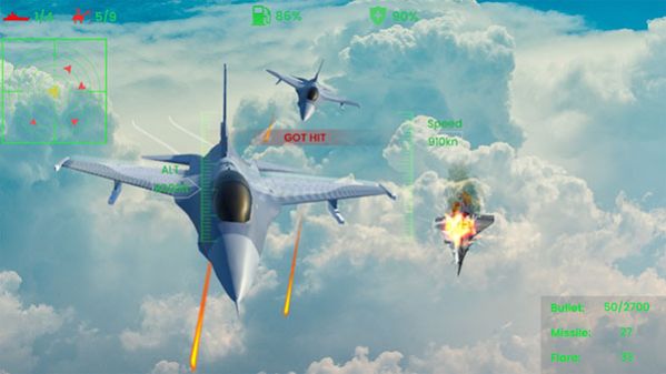 喷气式战机空袭 喷气式战机空袭