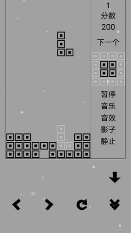 经典俄罗斯方块黑白版手游