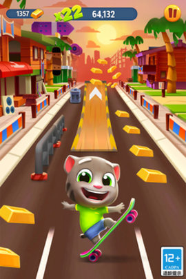 汤姆猫跑酷安卓最新版（Talking Tom Gold Run）手游