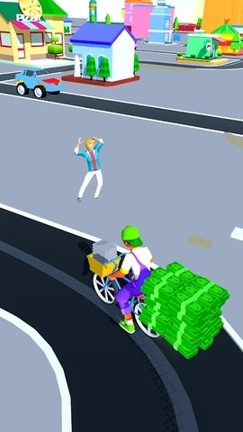 纸张运送自行车冲刺3D手游