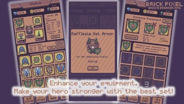 像素砖块怪物破碎RPG手游