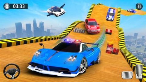 飞行警车特技（Flying Police Car Stunt Game）手游