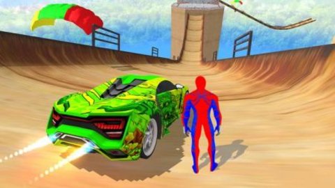 汽车游戏超级英雄汽车特技(Car Games Superhero Car Stunts)手游