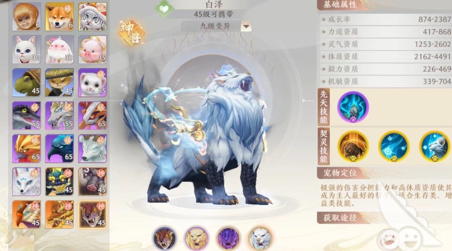 天龙八部2怎么培养神兽 天龙八部2怎么培养神兽